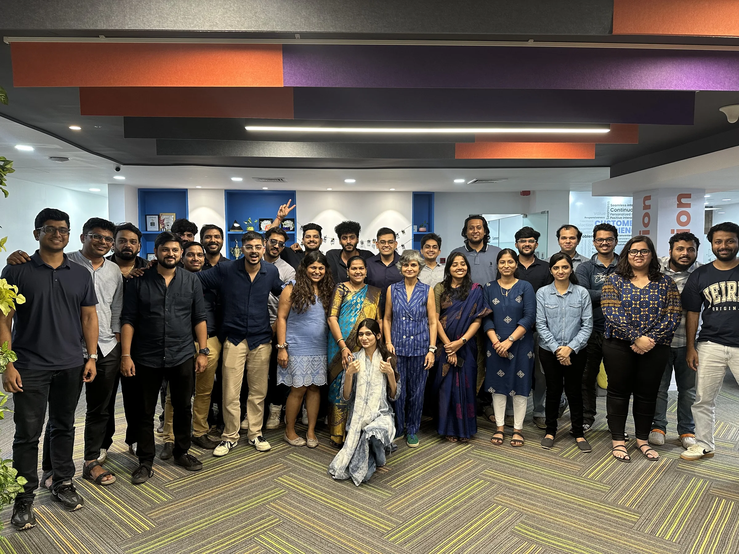 The Locobuzz team together in the Mumbai office