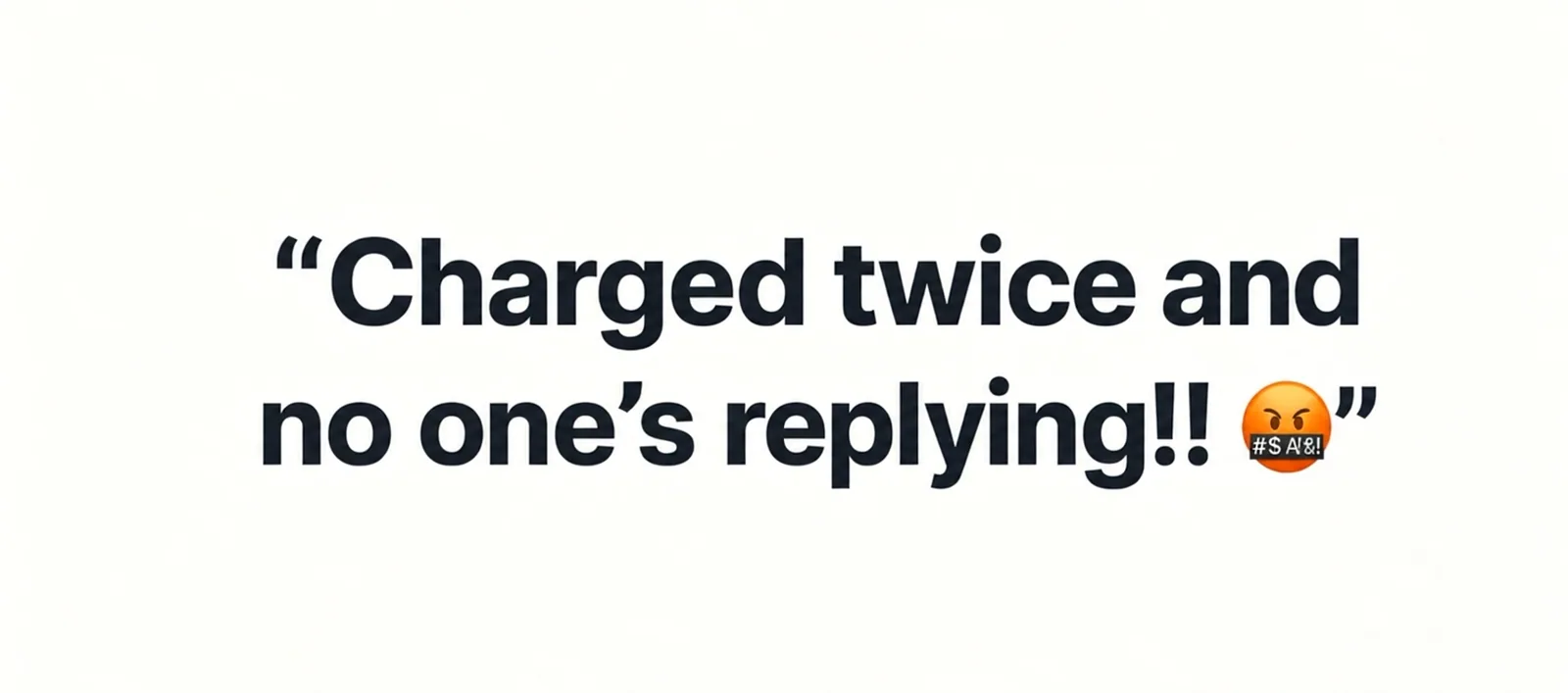 A complaint broken into aspect, intent, emotion and routing