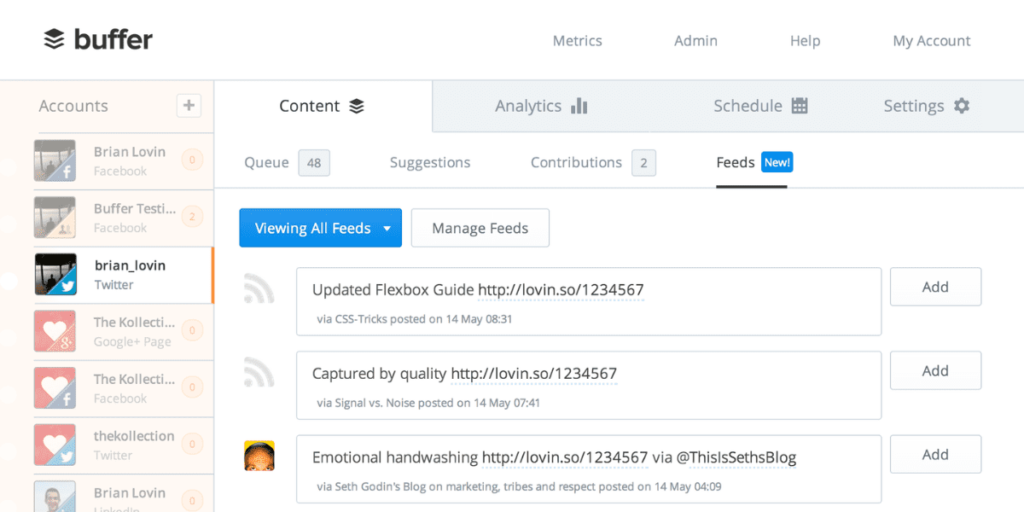 Buffer Social Media Scheduling Tools