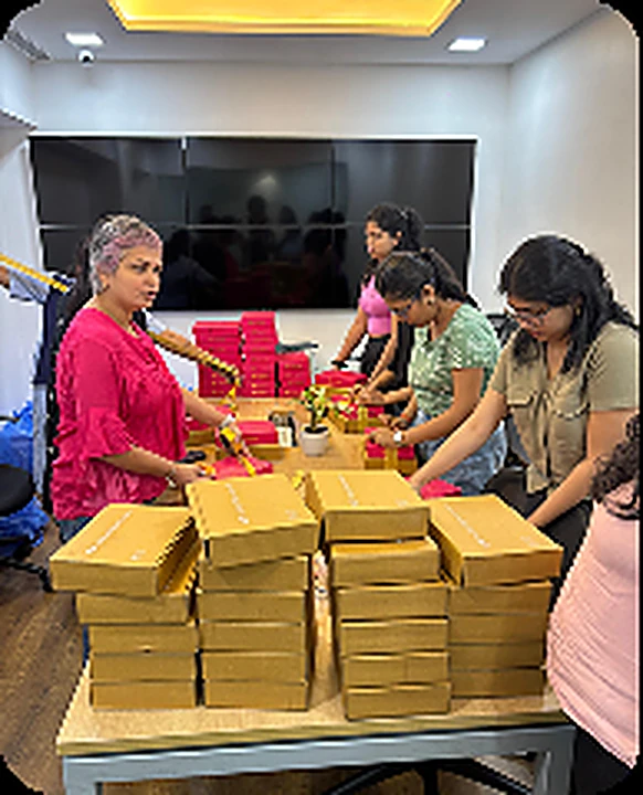 Packing festival hampers