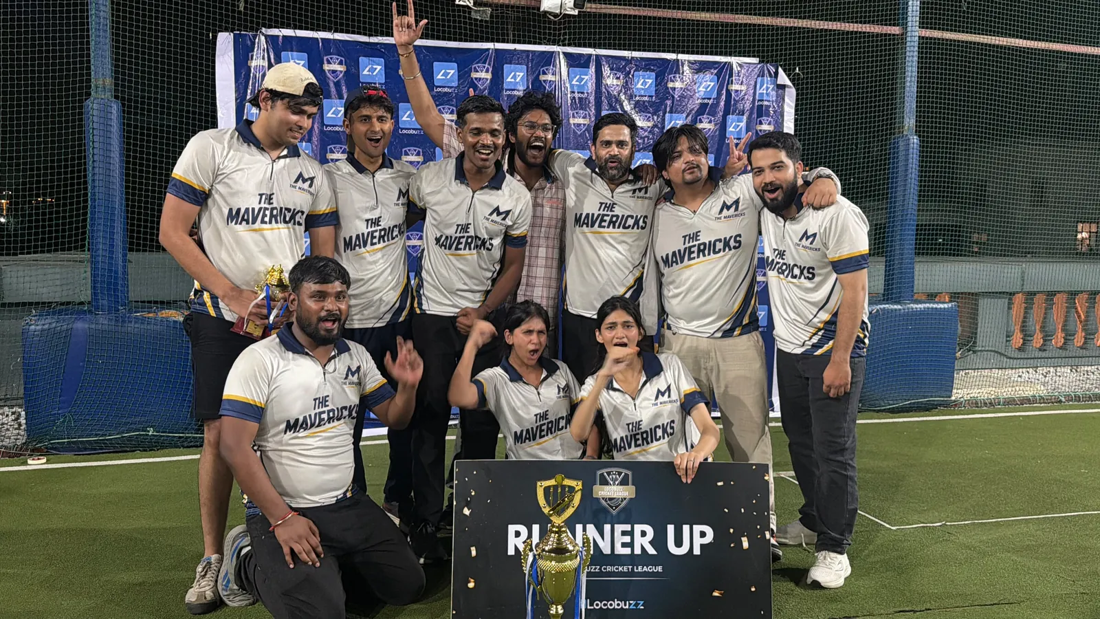 Locobuzz Cricket League team celebrating