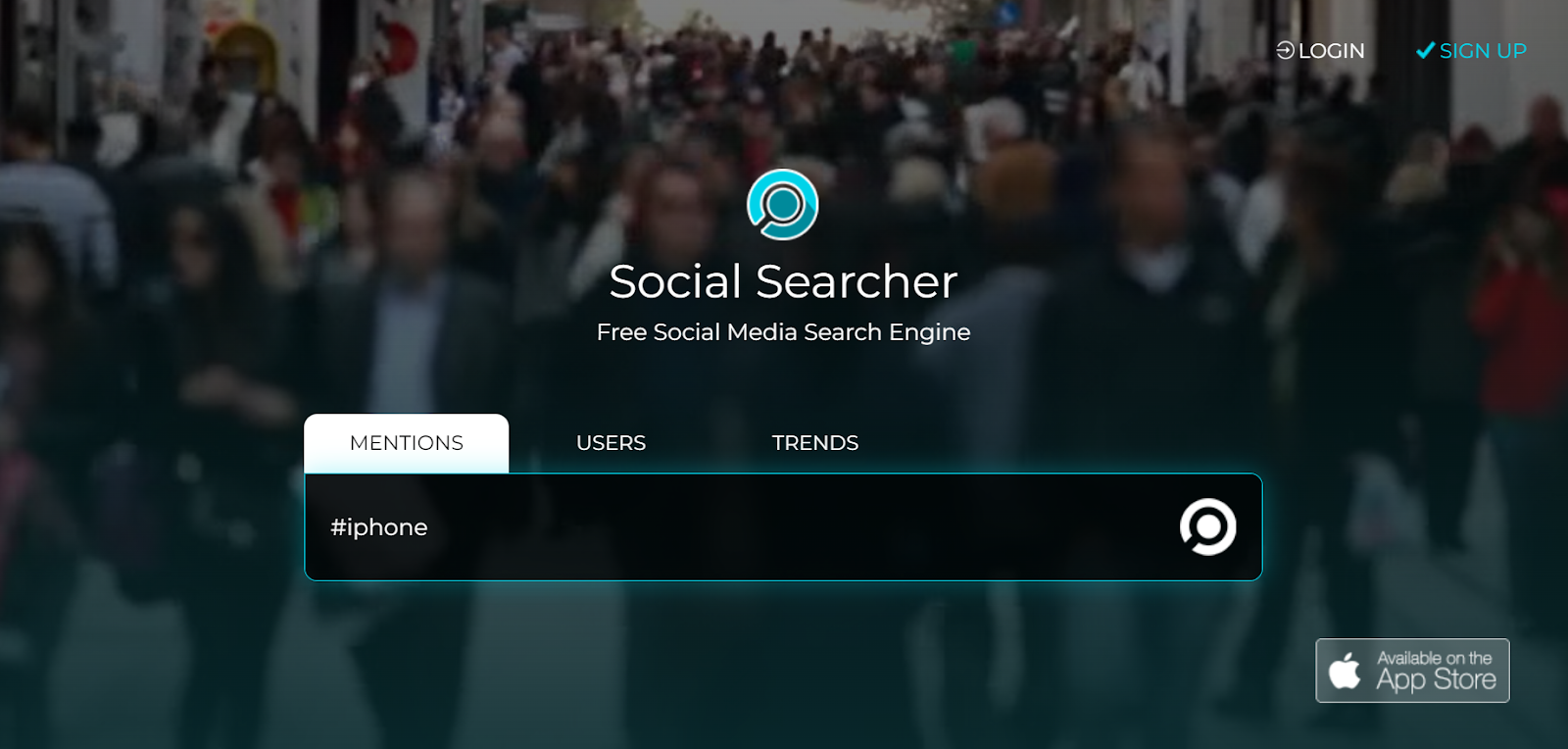 15. Social Searcher