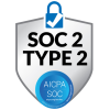 SOC 2 Type 2 certified badge by AICPA